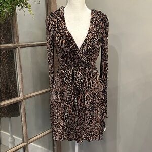 ASOS Leopard Print Wrap Dress 6